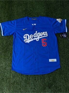 Nike Dodgers Royal Blue #5 Baseball Jersey 2025 Freddie Freeman